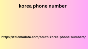 korea phone number