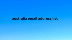 australia email address list