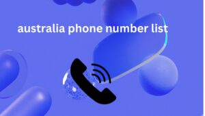 australia phone number list