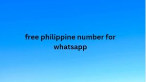 free philippine number for whatsapp