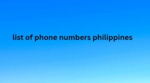 list of phone numbers philippines