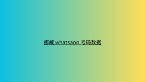 挪威 whatsapp 号码数据